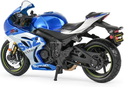 Miniatura 6 de Bburago May Cheong B18-51088 Suzuki GSX-R 1000 Motocicleta, rojo, 1:18