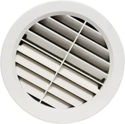 Valterra A10-3361VP Ventilación de retorno de aire con rotación de 360° y filtro de espuma extraíble/lavable - 5-5/8" ID x 6-7/8" y extensión del