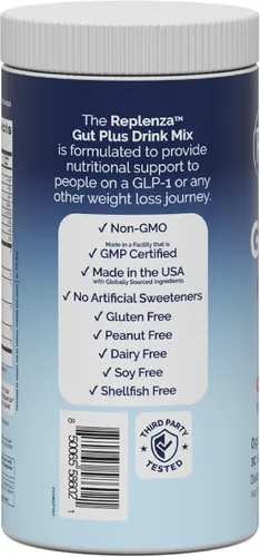 Miniatura 5 de Polvo de Apoyo Nutricional Replenza Daily Replenisher – Recuperación Muscular, Salud Digestiva y Elasticidad de la Piel Mezcla de Aminoácidos