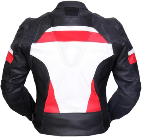 Miniatura 2 de LEATHERAY Hombres moto moto cuero genuino motocicleta con armadura CE protección motorista equitación chaqueta negro, XS-5XL, Negro