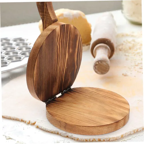 Miniatura 2 de COLLBATH Dumpling Skin Artefact Dumpling Press Tortilla de madera Prensa de masa de pizza Prensa de pastelería Suministros de cocina
