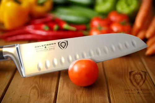 Miniatura 8 de DALSTRONG cuchillo Santoku - Serie Gladiator - Acero HC alemán - 7 pulgadas (180 mm)