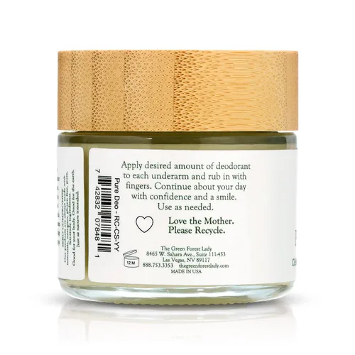 Miniatura 3 de Desodorante puro y orgánico para mujeres y hombres, desodorante sin aluminio, sin parabenos, vegano, manzanilla romana, salvia clara, ylang ylang