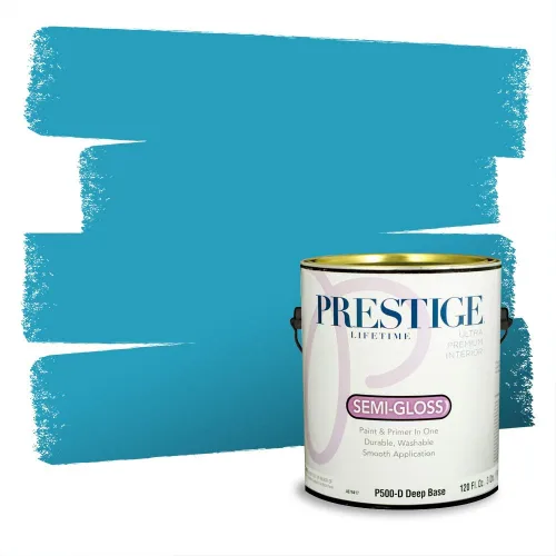 Miniatura 71 de Pintura Exterior + imprimación PRESTIGE, todo-en-uno, 1 galón, acabado mate, color comparable al Valspar* Royal Gray* VS151-Gris real