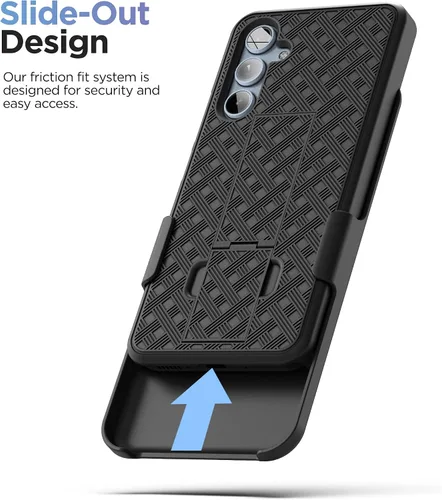 Miniatura 6 de DuraClip - Funda para Samsung Galaxy A54 5G con clip de funda y soporte (negro mate) (A54 5G)