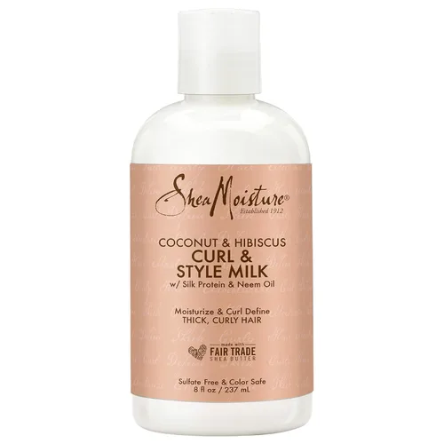 Miniatura 5 de SheaMoisture Acondicionador de coco e hibisco para cabello seco y rizado sin sulfato de coco e hibisco, 24 onzas líquidas y leche