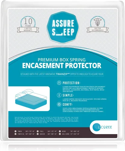 Miniatura 2 de L' Cozee - Protector de colchón impermeable a prueba de insectos con cremallera, protector de colchón – Protección completa contra insectos – Bed
