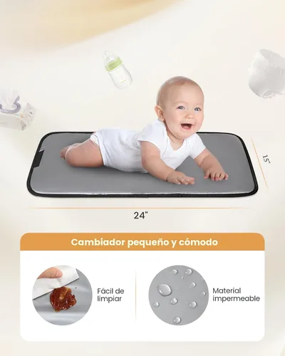 Miniatura 5 de LOVEVOOK Mochila pequeña para pañales, mini bolsa de bebé para niña y niño con cambiador, mochila para pañales para mamá papá con hebillas para Negro