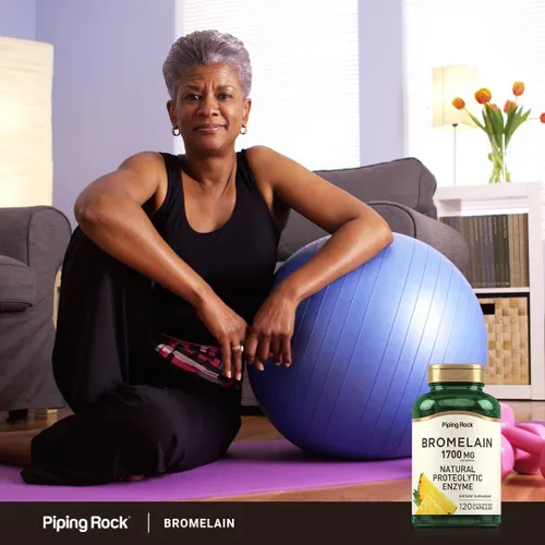 Miniatura 6 de Piping Rock Suplemento de bromelina 1700 mg 120 cápsulas Enzima de piña Sin OMG, sin gluten