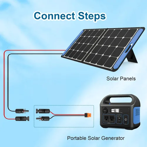 Miniatura 6 de MOOKEERF Cable solar a XT60i – 2 piezas de panel solar de 2 pies a XT60i adaptador adaptador cable de extensión para estación de energía portátil