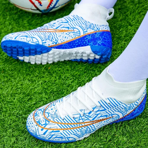 Miniatura 4 de YANGTAOZI Zapatos de fútbol de césped para niños y niñas, jóvenes, para interiores y exteriores, zapatos de fútbol (niños pequeñosniños grandes)