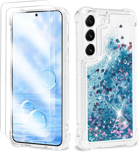 Miniatura 54 de Funda con purpurina para Samsung Z Flip 3, a prueba de golpes, funda de TPU transparente con purpurina líquida para Samsung Z Flip 3 para mujer
