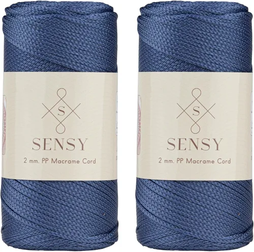 Miniatura 161 de Sensy Premium Cuerda de Poliéster de 2mm 251 Yardas Cuerda de Polipropileno 100% Cordón de Macramé 2mm Cordón para Bolsa de Ganchillo Cuerda