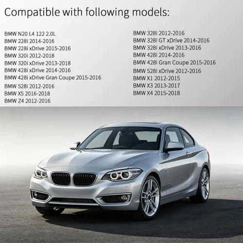 Miniatura 2 de N20 Tapa de cubierta de válvulas del motor para BMW F10 F11 F25 F20 F30 F31 F33 2012-2018 528i 528i xDrive 328i 328i GT xDrive 320i X1 X3 X5 428i z4