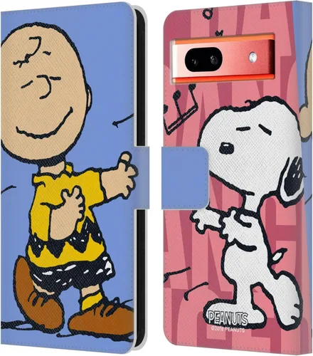 Miniatura 18 de Head Case Designs Officially Licensed Peanuts Snoopy & Woodstock 2 Halfs and Laughs Leather Wallet Case Compatible with Google Pixel 8 Snoopy