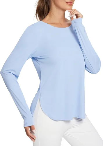Miniatura 121 de BALEAF - Camisetas de sol de manga larga para mujer, con FPU 50+, para senderismo, ligeras, de secado rápido, protección contra rayos ultravioleta