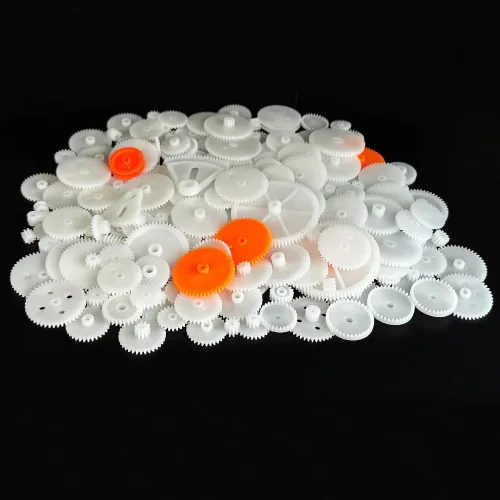 Miniatura 6 de 72PCS Engranajes de motor pequeños Engranajes de plástico para motor RC Modelo de coche Juguete DIY Helicóptero RC Toy Gear Reemplazo Módulo 0.5