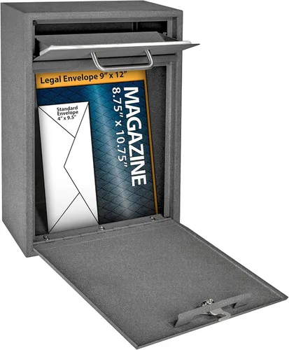 Miniatura 3 de Buzón de correo con caja de seguridad, de montaje en pared, 7415 Granite