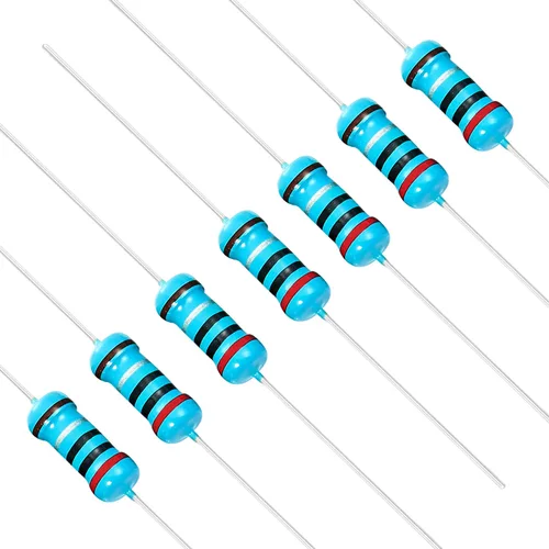 Miniatura 25 de Chanzon 50 piezas 1 W 10 Ω ohm Resistencia de película metálica fija de tolerancia 0.01 ±1% 10R MF Resistencias de agujero pasante con limitación