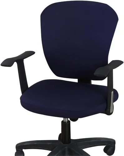 Miniatura 31 de Jinzio Funda para silla de oficina de computadora, tela protectora dividida y elástica, de poliéster, universal, para escritorio, para silla