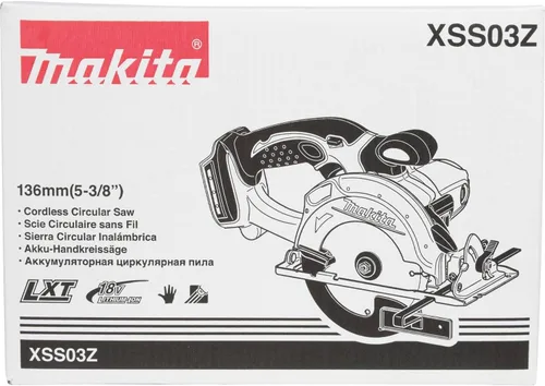 Miniatura 8 de Makita XSS03Z - Sierra circular inalámbrica de iones de litio de 18 V LXT de 5-3/8 pulgadas (solo herramienta, sin batería)