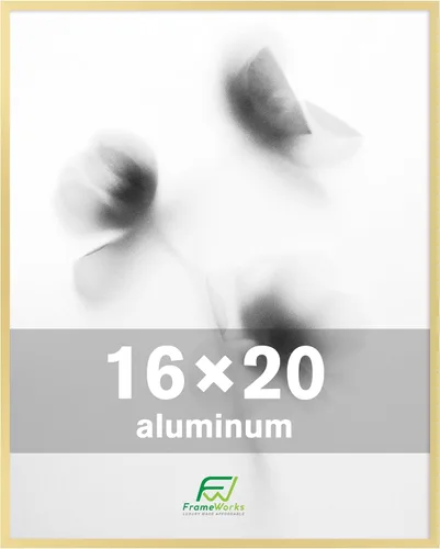 Miniatura 36 de FrameWorks Marcos para póster de aluminio cepillado de 12 x 18 pulgadas, diseño moderno de metal cepillado con plexiglás inastillable, perfecto
