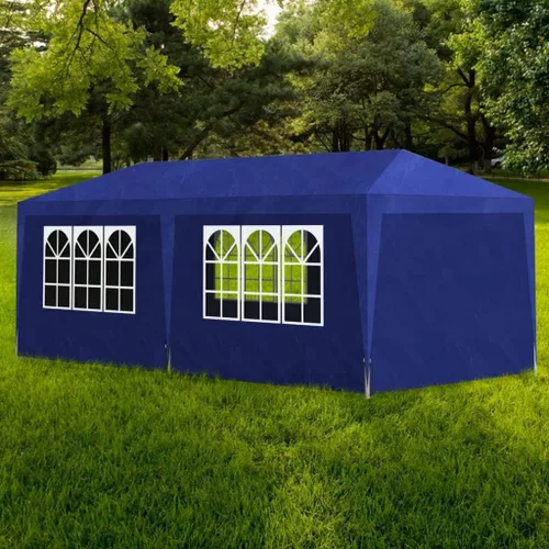 Miniatura 12 de Toldo desplegable, toldo con paredes laterales, kiosco para parrilla, tienda de campaña de 9 pies 10 pulgadas x 9 pies 10 pulgadas, color blanco