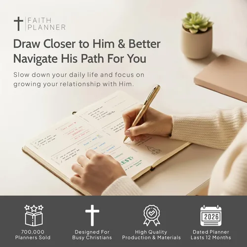 Miniatura 6 de Agenda cristiana 2026 y diario de oración Fortalece tu relación con Dios y navega mejor por su camino por ti Agenda diaria con versículos