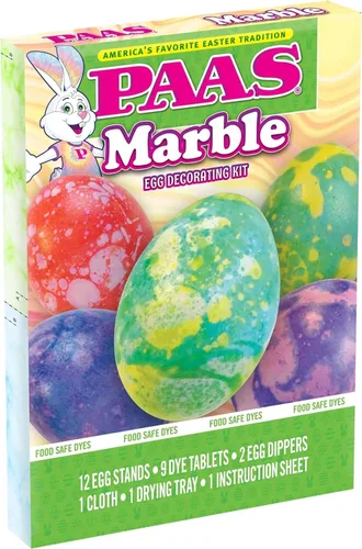 Miniatura 3 de PAAS Kit de decoración de huevos de Pascua de mármol, la tradición de Pascua favorita de Estados Unidos