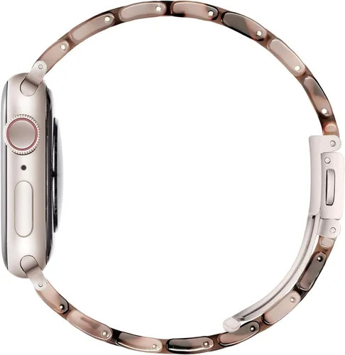 Miniatura 4 de Compatible con Apple Watch Band de 1.614 in, 1.575 in, 1.496 in o 1.929 in, 1.772 in, 1.732 in, 1.654 in, correa de repuesto de resina ligera Flor
