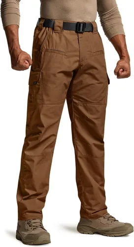 CQR Pantalones tácticos para hombre, resistentes al agua, pantalones cargo Ripstop, ligeros EDC trabajo, senderismo, ropa para exteriores