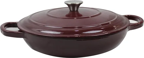 Miniatura 28 de Utensilios de cocina de hierro fundido esmaltado (Sartén 5", Merlot)