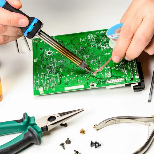 Miniatura 7 de Hotop 6 mechas de soldadura trenzadas de 5 pies con fundente, no limpias, trenzadas para reparación de componentes electrónicos, placa de circuito