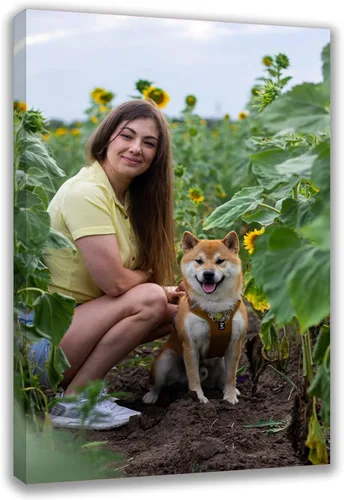 Miniatura 6 de Impresiones de lienzo personalizadas con tus fotos, arte de pared enmarcado personalizado, cuadros de lienzo personalizados para mascotas/familia
