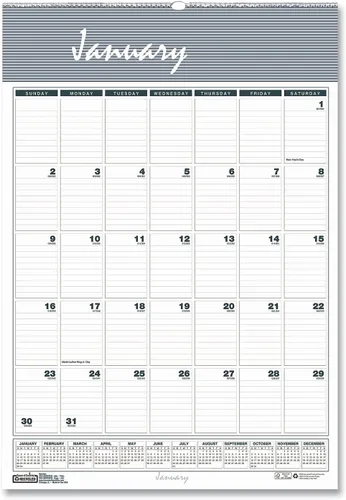 Miniatura 5 de House of Doolittle Calendario de pared de tres meses 2024, Bar Harbor, 12 x 17 pulgadas, enero a diciembre (HOD342-24)