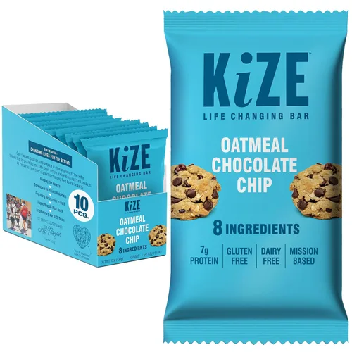 Miniatura 22 de KiZE Energy Bars - Barras energéticas de reemplazo de comidas con alto contenido de proteínas, a base de mantequilla de almendras, sin gluten, sin