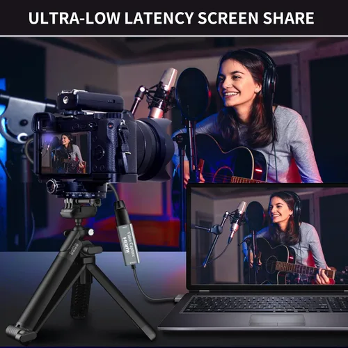 Miniatura 4 de Papeaso Tarjetas de captura de video, 4K HDMI a USB 3.0 dispositivo de captura de video, 1080P HD 60 fps transmisión en vivo y grabación de video