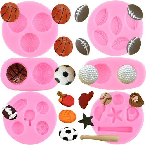 Miniatura 12 de Zixiang Moldes de silicona para golf, bolas de golf, molde de fondant, molde de club de golf para decoración de pasteles, decoración de cupcakes