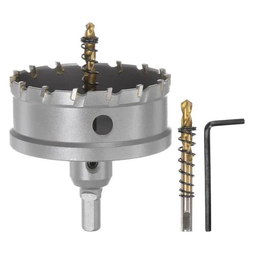 Miniatura 23 de HARFINGTON Cortador de carburo de sierra de agujero de metal de 0.472 in / 0.47 pulgadas de diámetro para acero inoxidable, metal, aleación