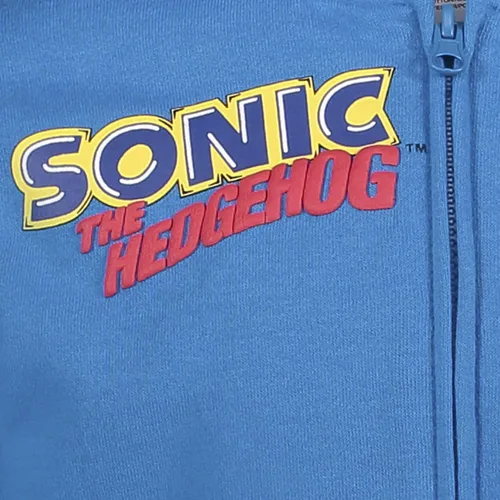 Miniatura 6 de SEGA Sonic the Hedgehog Shadow Knuckles - Sudadera con capucha y cremallera para niños pequeños y grandes