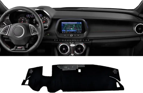 Miniatura 11 de Accesorios interiores personalizados para Silverado 1500 2019 2020 2021 2022 cubierta de tablero reduce el deslumbramiento, elimina grietas, rojo