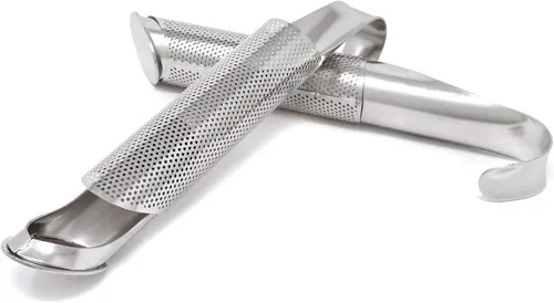 Miniatura 3 de Honbay 2 filtros de acero inoxidable para infusión de té, tubos con gancho para hojas sueltas hierbas y especias