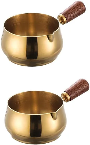 Mini Cacerola de Salsa, Cacerola de Acero Inoxidable Reutilizable 304, Recipiente para Derretir Chocolate, Cuencos para Sumergir Vinagre, Cuenco