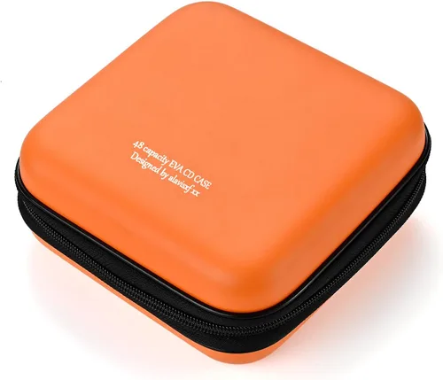 Miniatura 17 de LIOVODE Funda para DVD, estuche de CD EVA, organizador de almacenamiento, portátil, protector de DVD, soporte para billetera para coche CD Holder