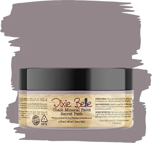 Miniatura 145 de Dixie Belle Paint Company - Pintura con acabado de tiza para muebles, color negro (Caviar), 1 galón, 128 fl oz, pintura mineral color rosa intenso