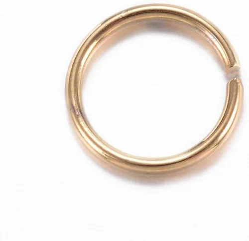 Miniatura 84 de HDSupplies 100 piezas - 4mm de argollas de acero inoxidable 304 de tono negro - Calibre 22 (espesor de 0.6mm)