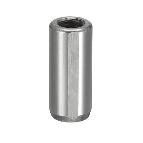uxcell M8 Pasador de rosca interna 0.512x1.181 in Chaflanado ranura de escape plana Pin cilíndrico Cama Estantería Dispositivos metálicos Pines