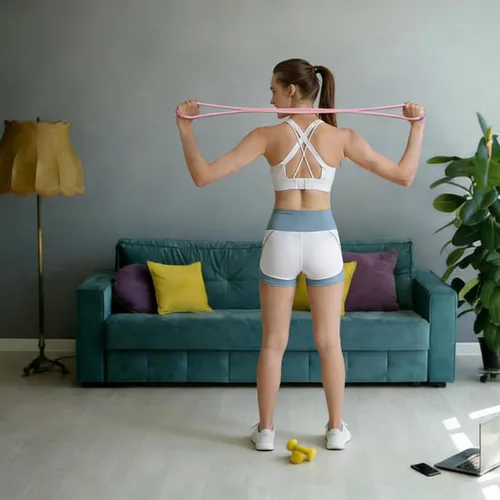 Miniatura 6 de Figura 8 banda de resistencia, figura 8 bandas de resistencia para mujeres y hombres, figura de banda de resistencia para entrenamiento, asas 15