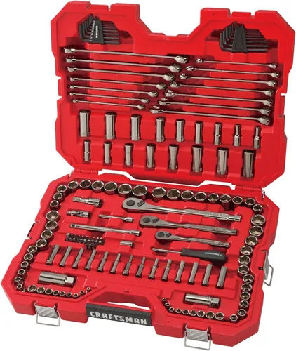 Miniatura 3 de CRAFTSMAN CMMT12035 - Juego de herramientas mecánicas, encastre de 0.25, 0.375 y 0.5 pulgadas, SAE/métrico, 150 piezas
