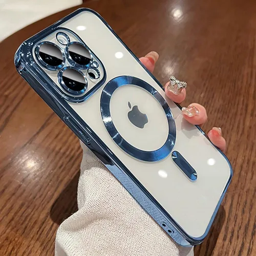 Miniatura 37 de Funda magnética para iPhone 12 Pro Max transparente compatible con MagSafe Funda protectora de lente de cámara integrada para iPhone 12 Pro Max